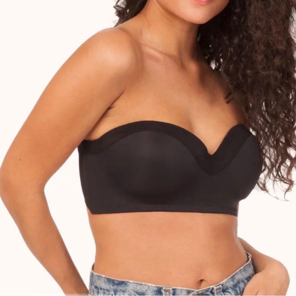 Lively Black Wireless Strapless Bra Jet Black